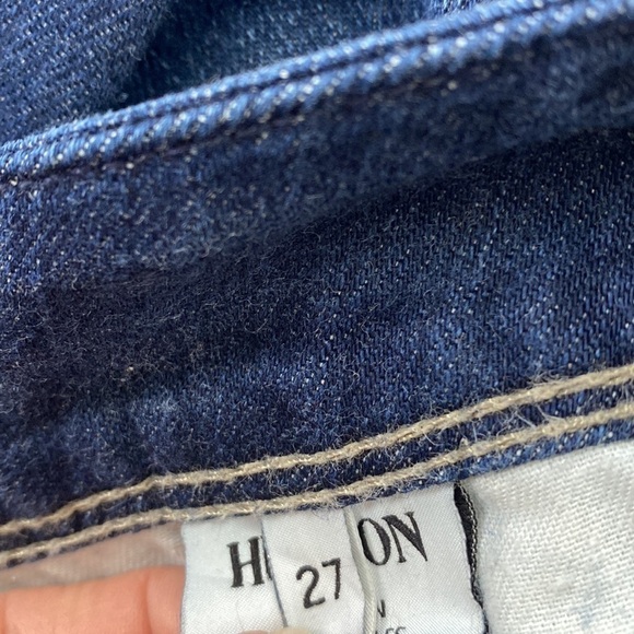 HUDSON Jeans Dark Wash Flap Pocket Skinny Jeans Size 27 Stretchy - Picture 9 of 10